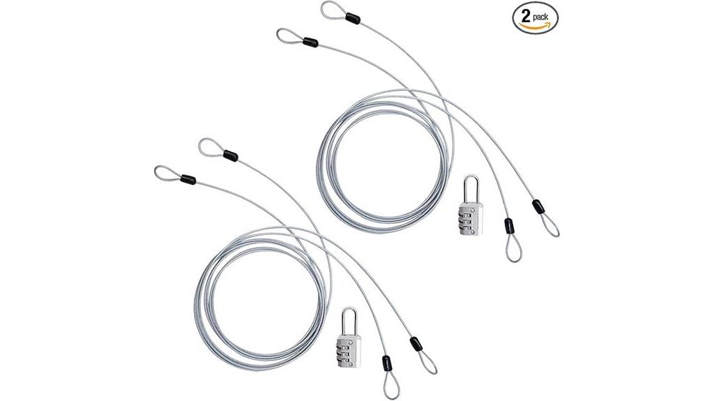 double loop silver cables