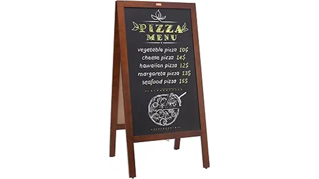 double sided wooden sign