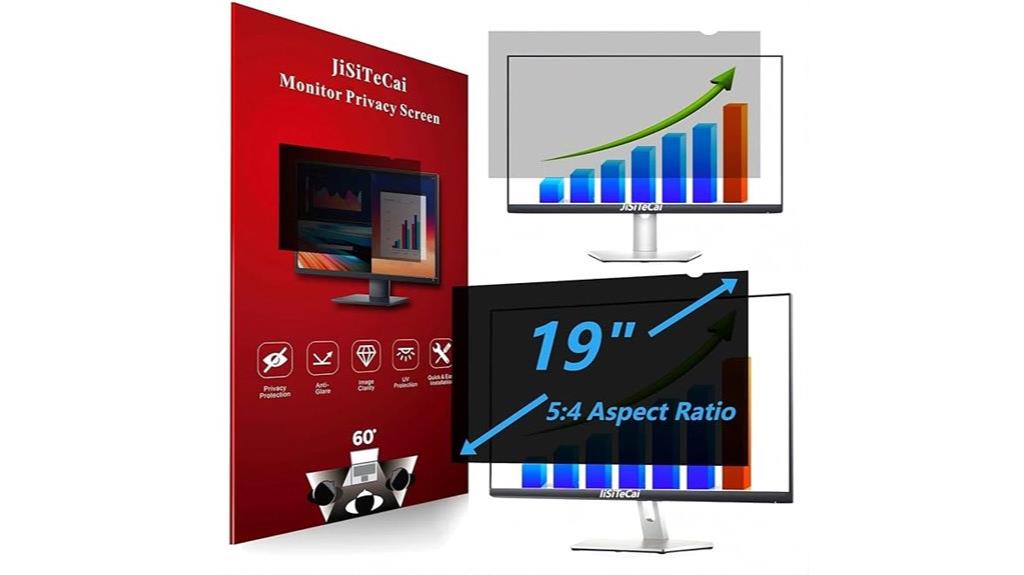 dual 19 inch privacy screens