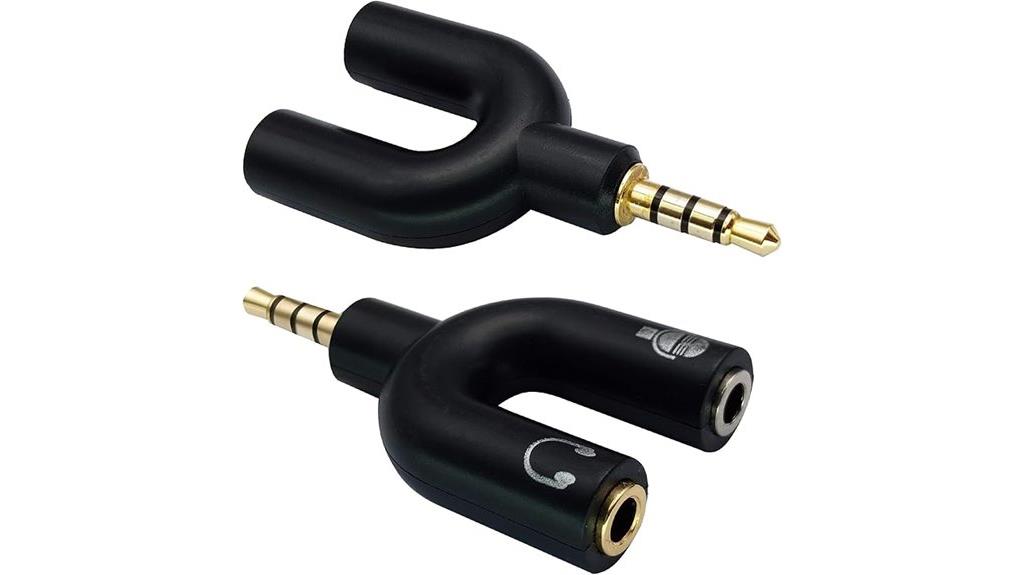 dual 3 5mm headphone splitter