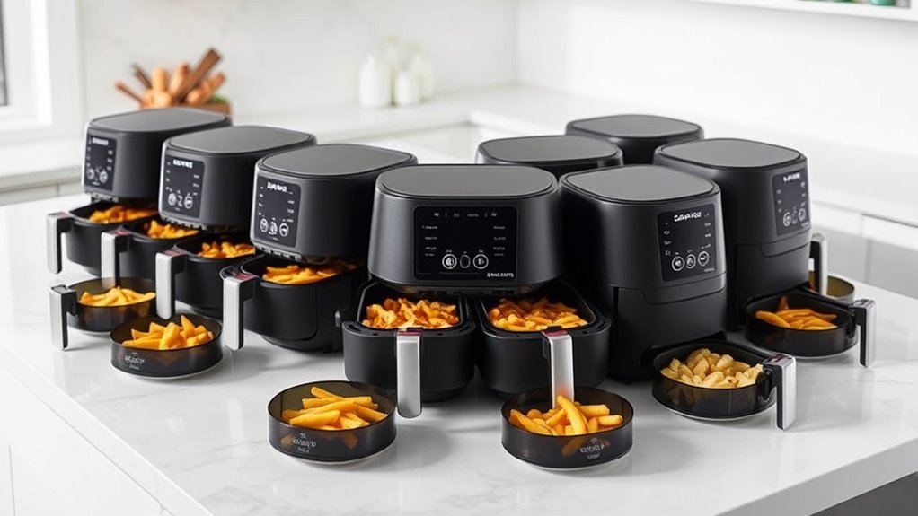 dual basket air fryers