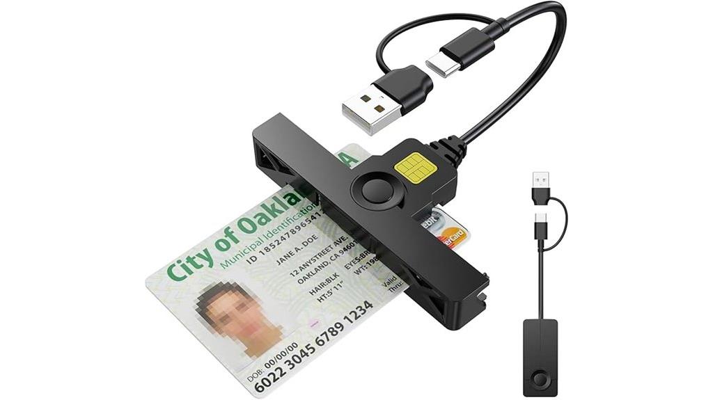 dual connector usb reader