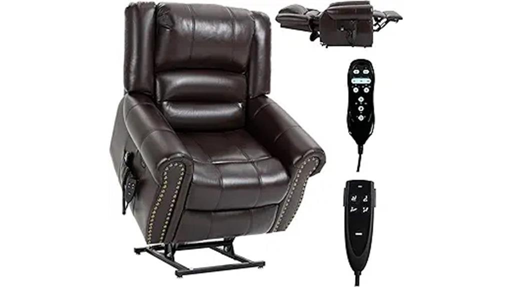 dual motor recliner with massage