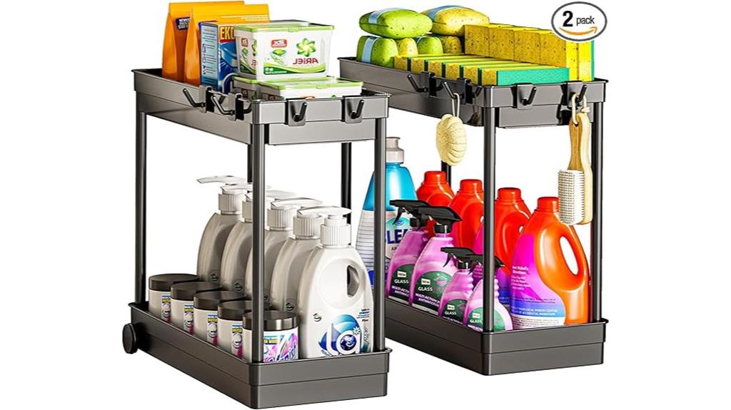 dual sink storage sets