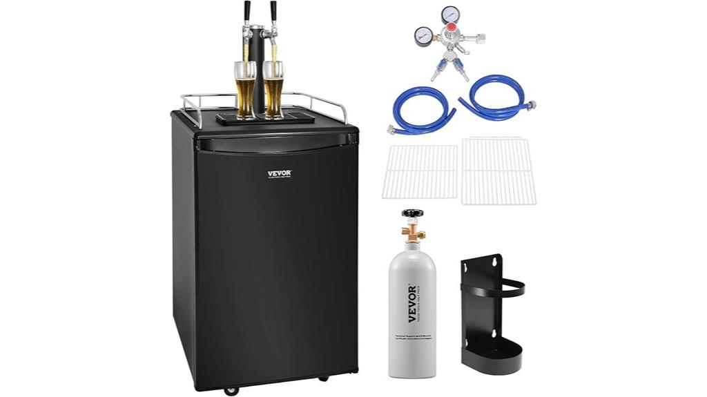 dual tap draft beer dispenser