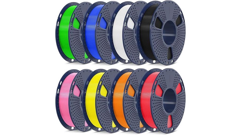 eight spools multiple colors