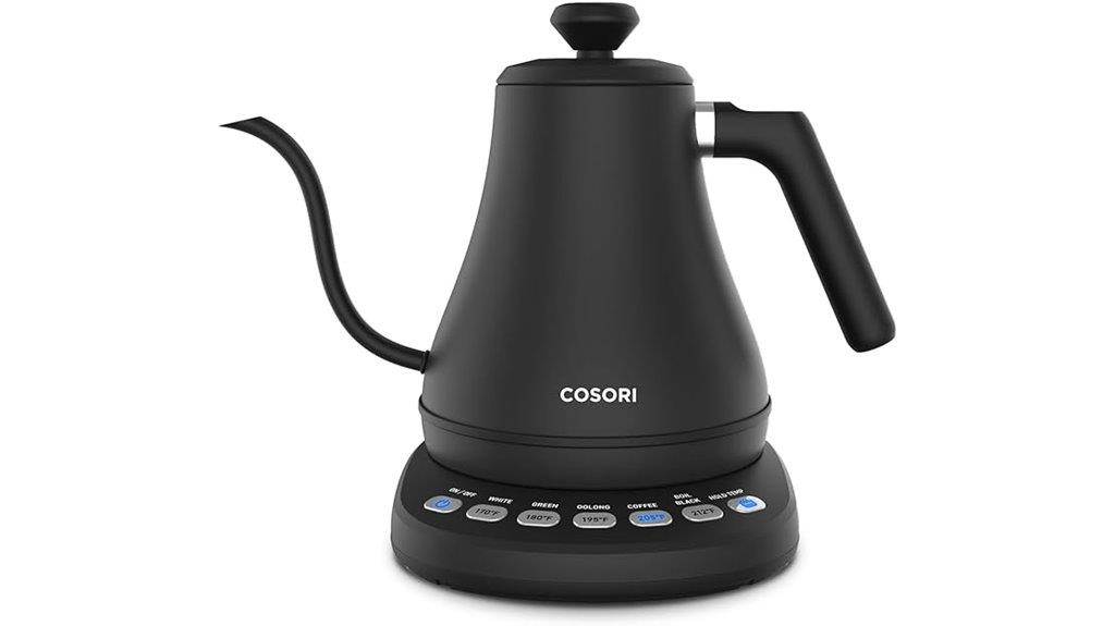 electric gooseneck kettle with temperature control