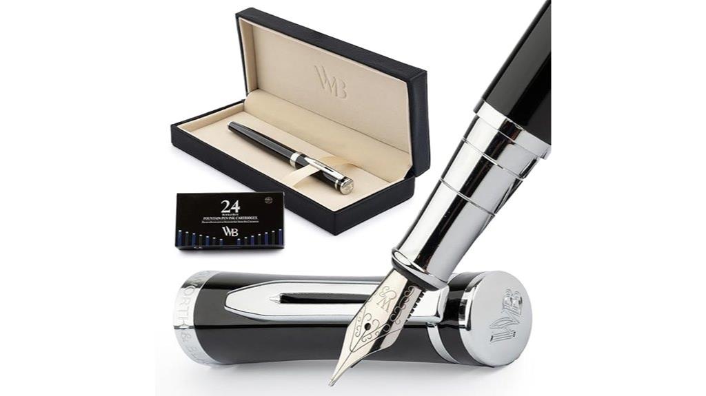 elegant pen set with refills