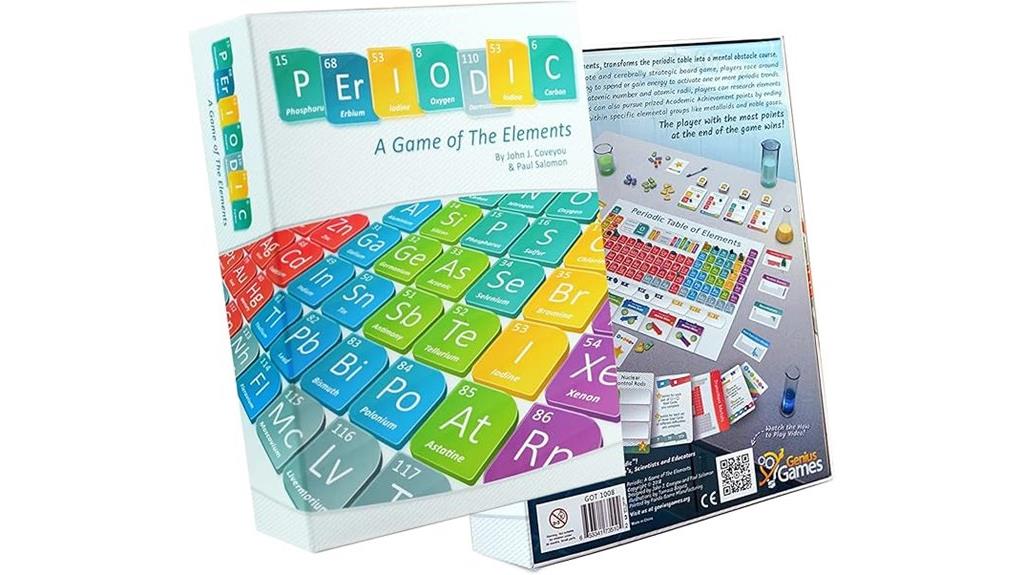 element themed atomic board game