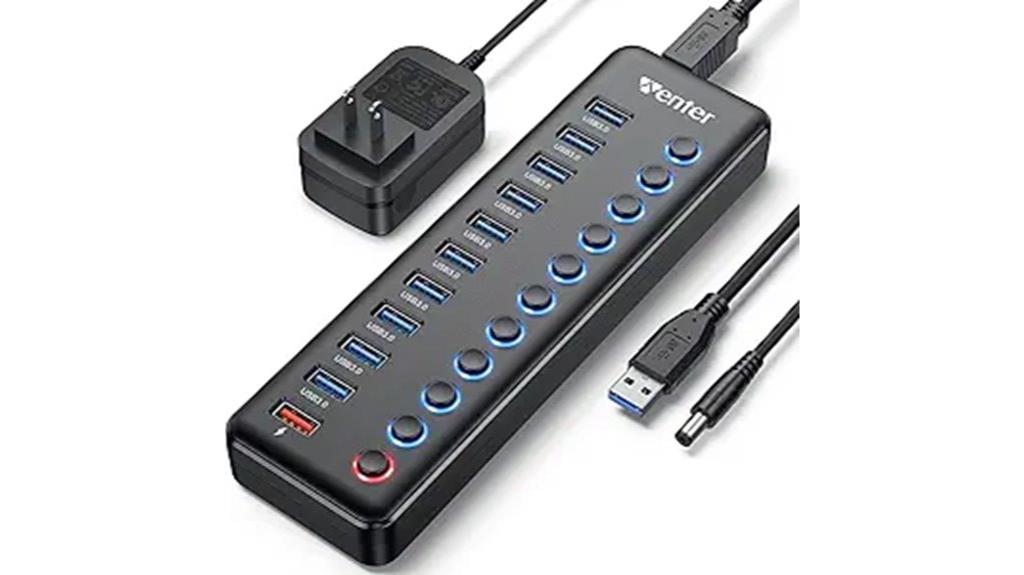eleven port usb splitter