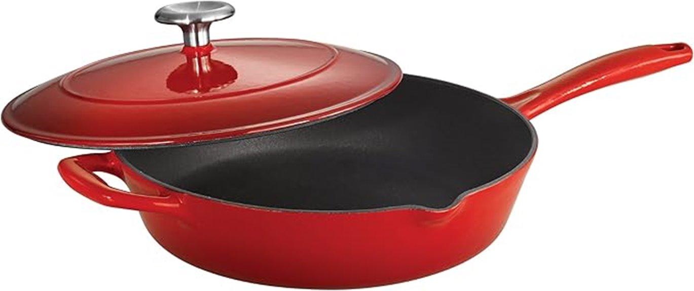enameled cast iron skillet