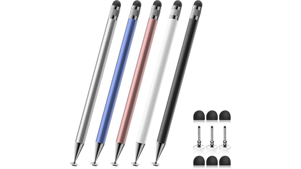 five pack touch stylus