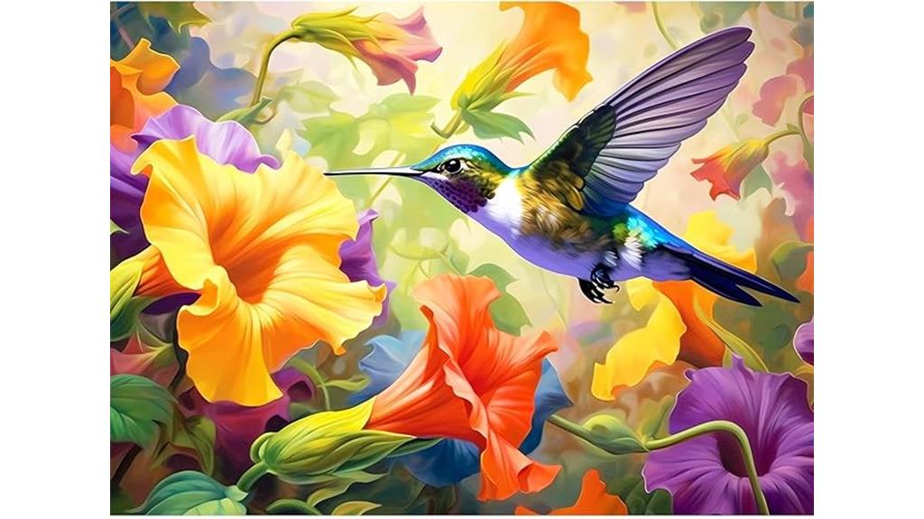 flower hummingbird puzzle