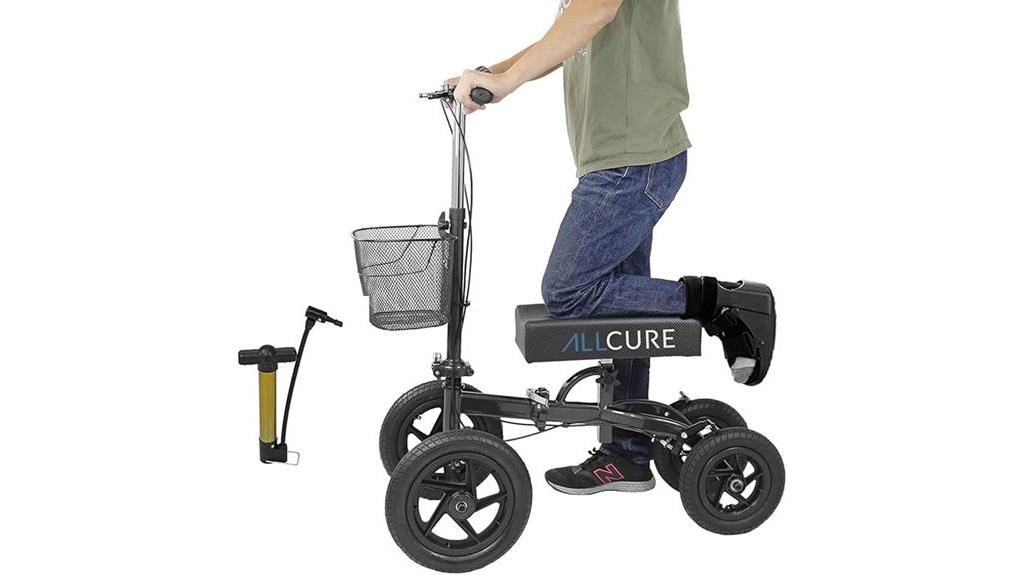 foldable quad knee scooter