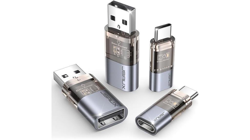 four pack usb data blockers