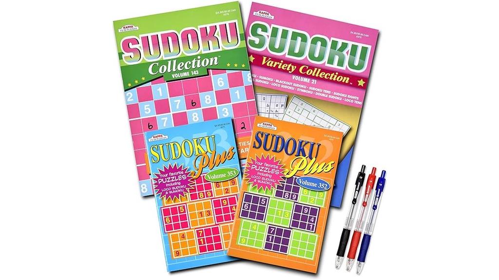 four puzzle books bundle