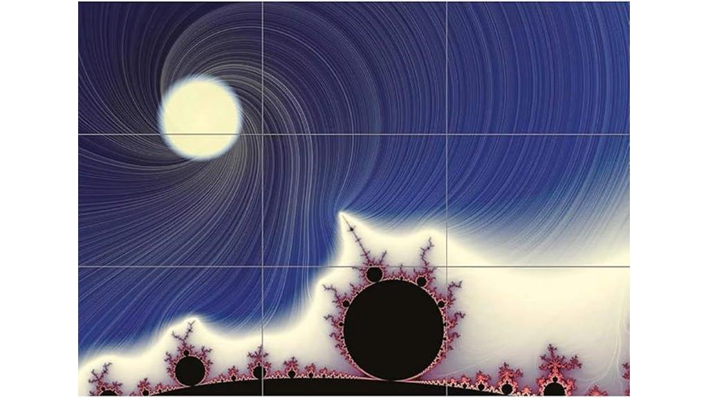 fractal landscape poster art