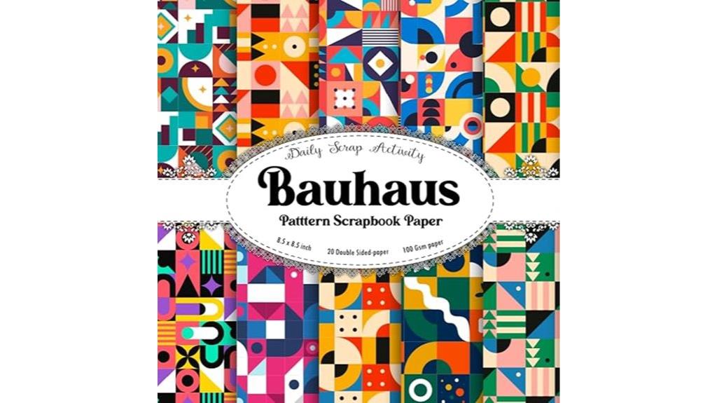 geometric bauhaus craft paper