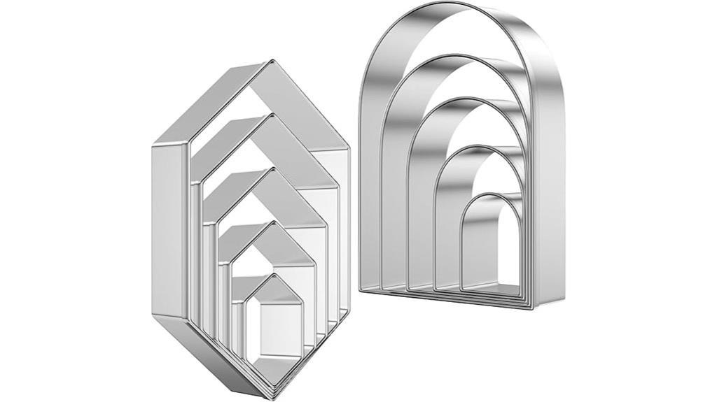 geometric cookie cutter set
