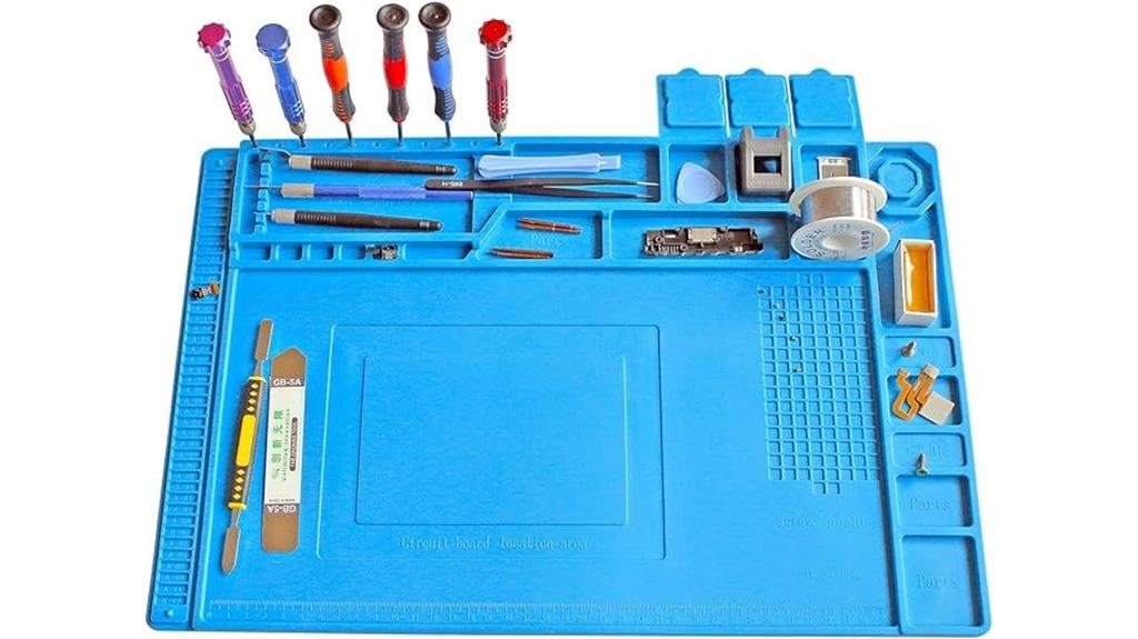 heat resistant magnetic work mat