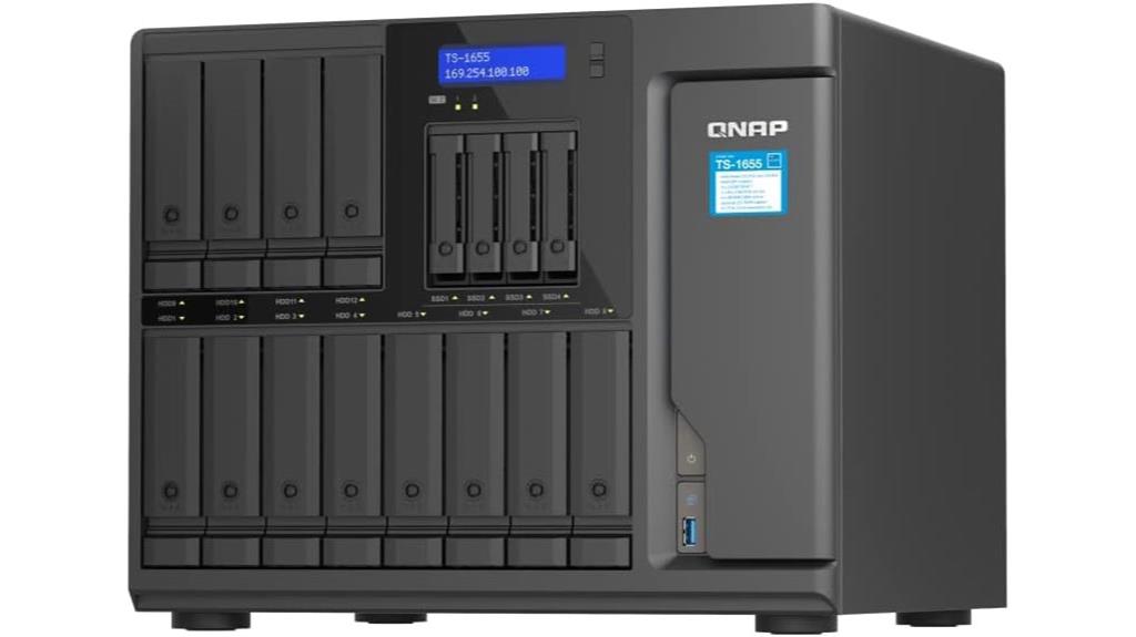 high performance 16 bay nas