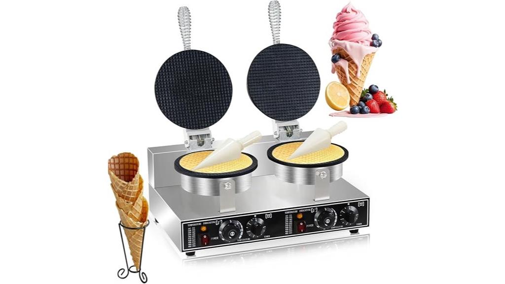 high powered waffle cone maker