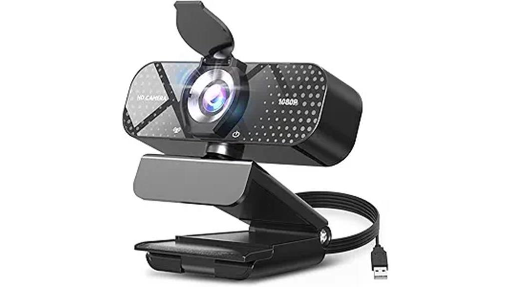 high resolution webcam with cover