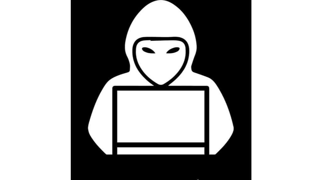 hooded hacker laptop decals