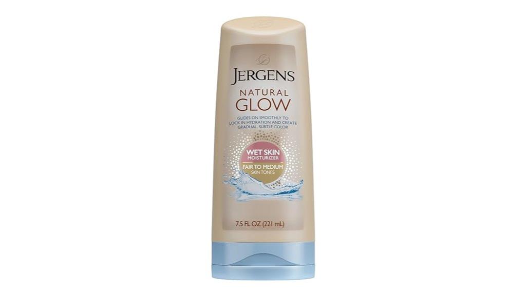 in shower fair skin lotion