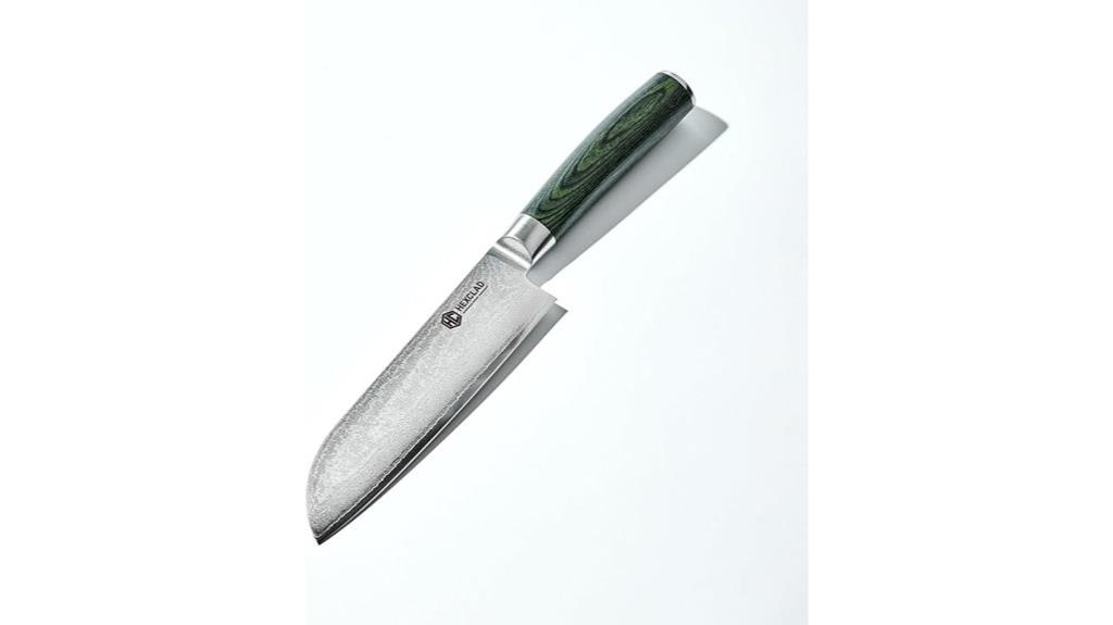 japanese damascus santoku knife
