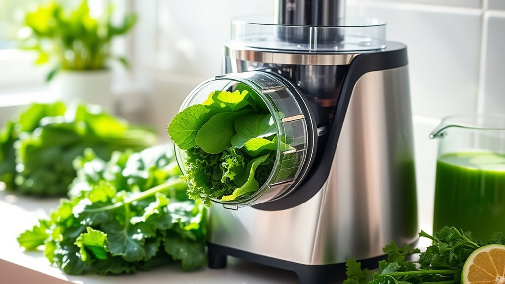 juicer features for greens