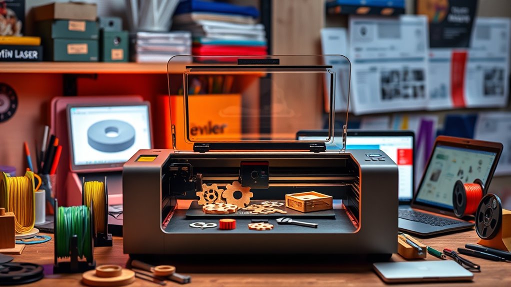 key hobbyist laser cutter factors