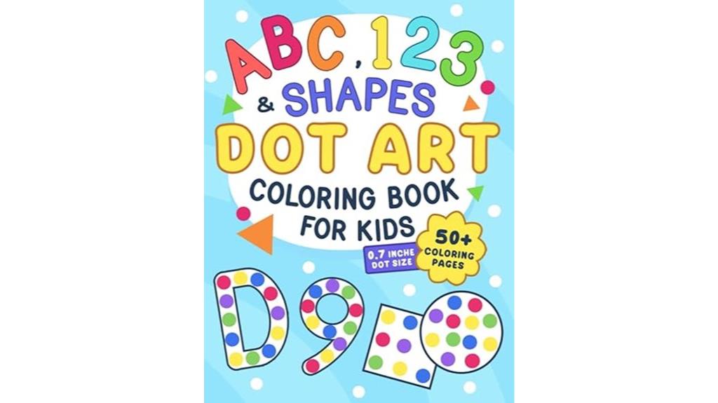kids abc dotted coloring