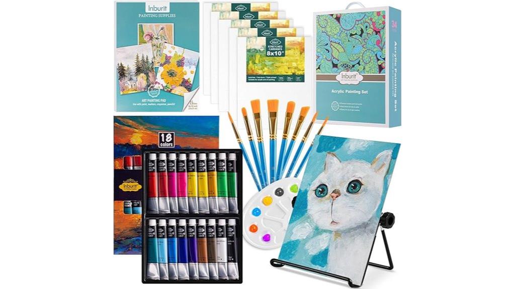 kids colorful art supplies