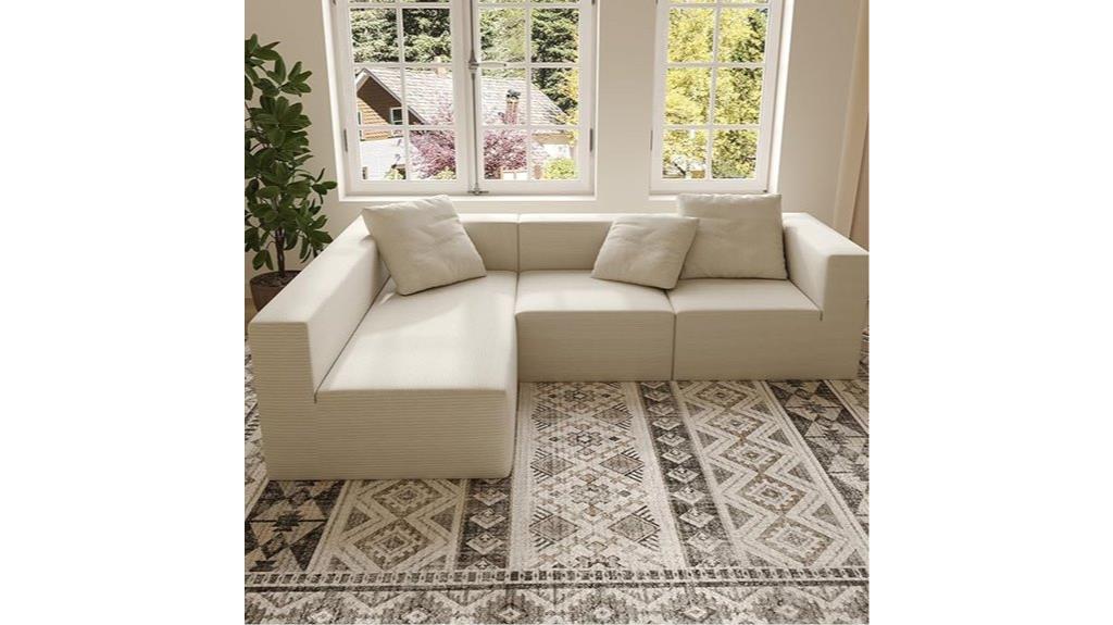 l shaped modular sofa