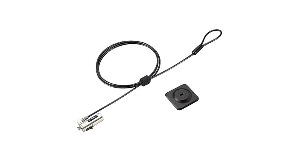 laptop lock and adhesive