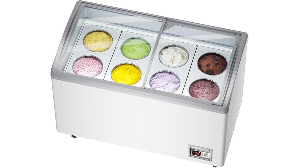 large chest freezer with tubs