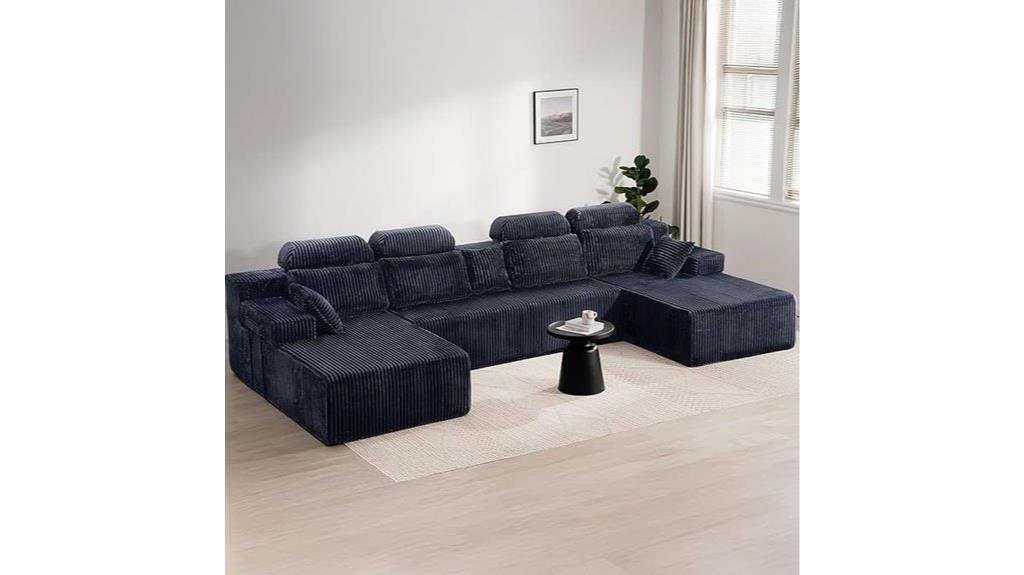 large cloud shaped sectional