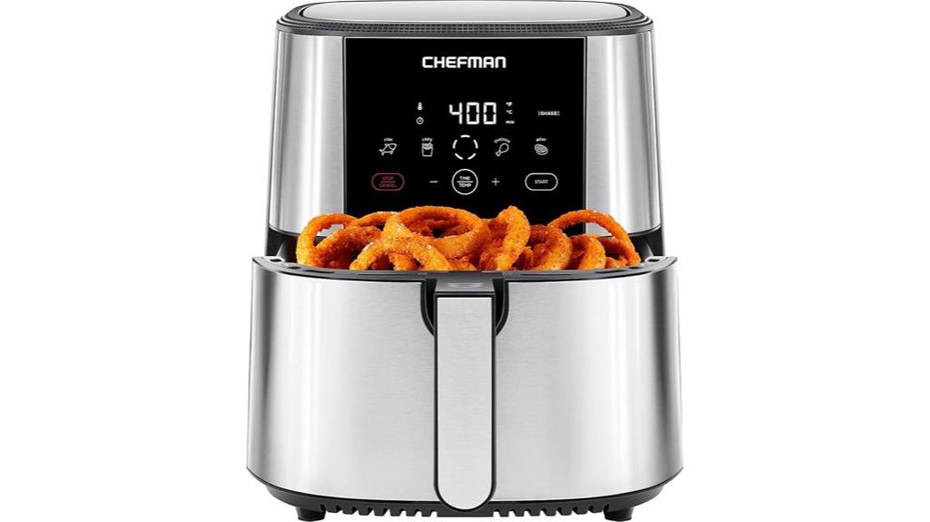 large digital touch air fryer