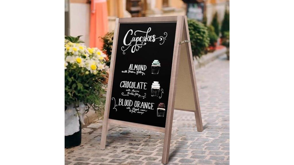 large double sided chalkboard