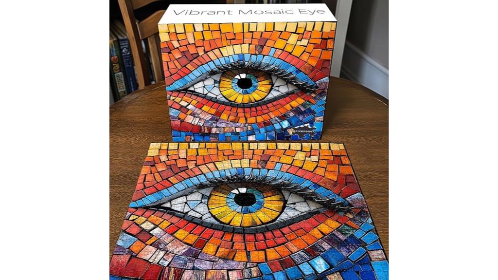 large mosaic eye puzzle