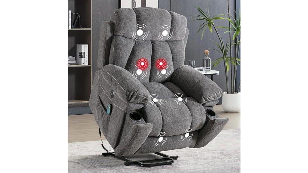 large recliner with massage