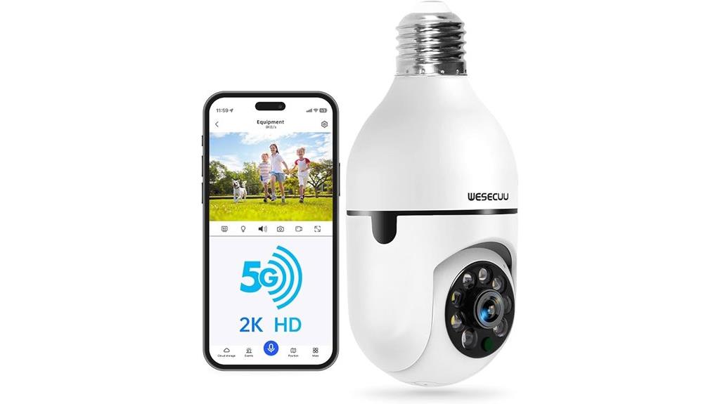 light bulb security camera