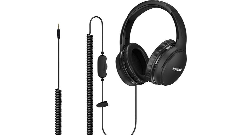 long coiled headphone cable