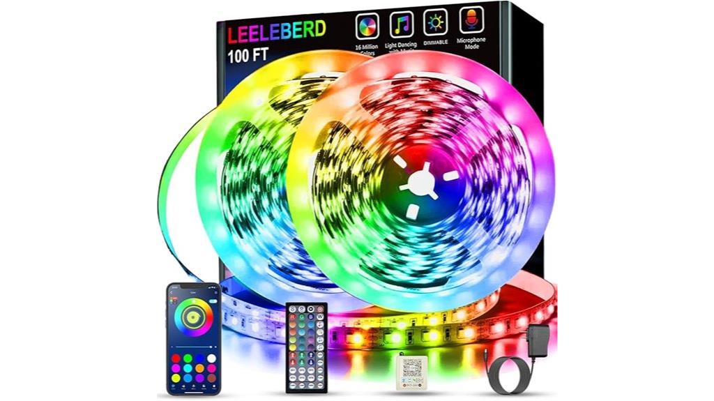 long rgb bedroom strip