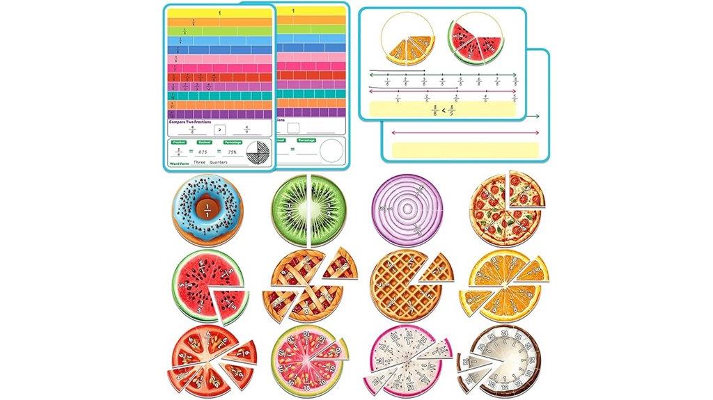 magnetic educational tile circles