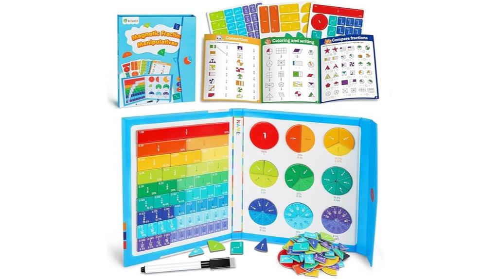magnetic fraction educational puzzle