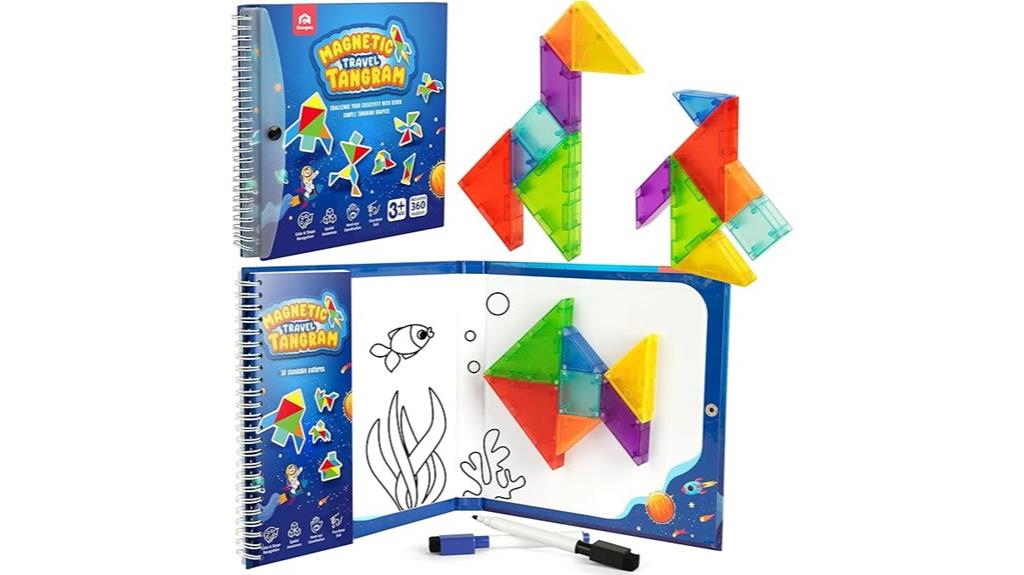 magnetic tangram brain teasers