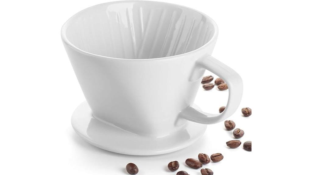 manual porcelain coffee dripper