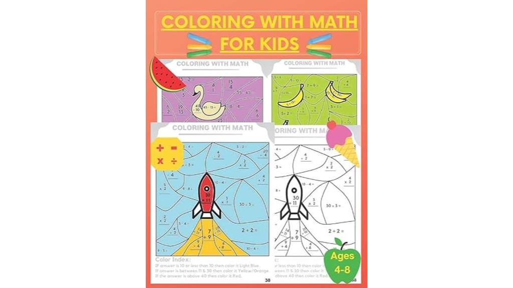 math coloring activity book